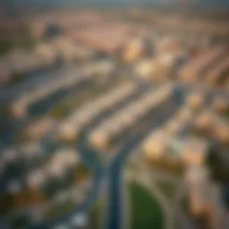 Aerial view of Al Awir showcasing residential developments