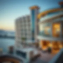 Luxurious exterior view of the Atlantis Penthouse showcasing architectural elegance