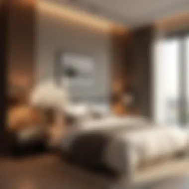 Interior of a cozy bed space in JLT highlighting the living experience