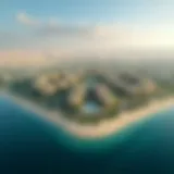 Aerial view of Dubai South Bay showcasing its expansive development