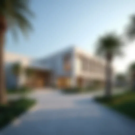 Exterior view of a modern educational institution in Al Nahda, Sharjah