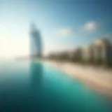 Stunning view of The Address JBR from the beach