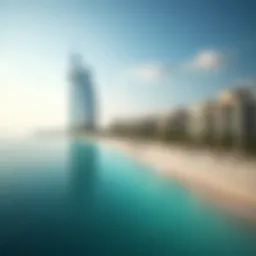 Stunning view of The Address JBR from the beach