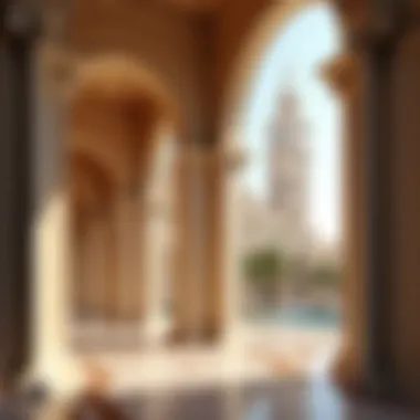 Architectural Elegance of Opera Grand Dubai Close-up of architectural details highlighting the elegance of Opera Grand Dubai