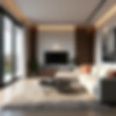 Modern Living Space in Discovery Garden Living room showcasing modern amenities