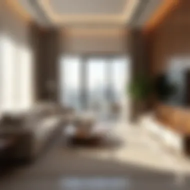 Interior design of a luxury apartment signifying high investment potential