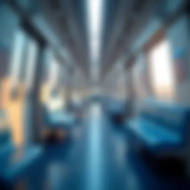 Interior of Dubai Metro Train Interior of a Dubai Metro train highlighting operational efficiency